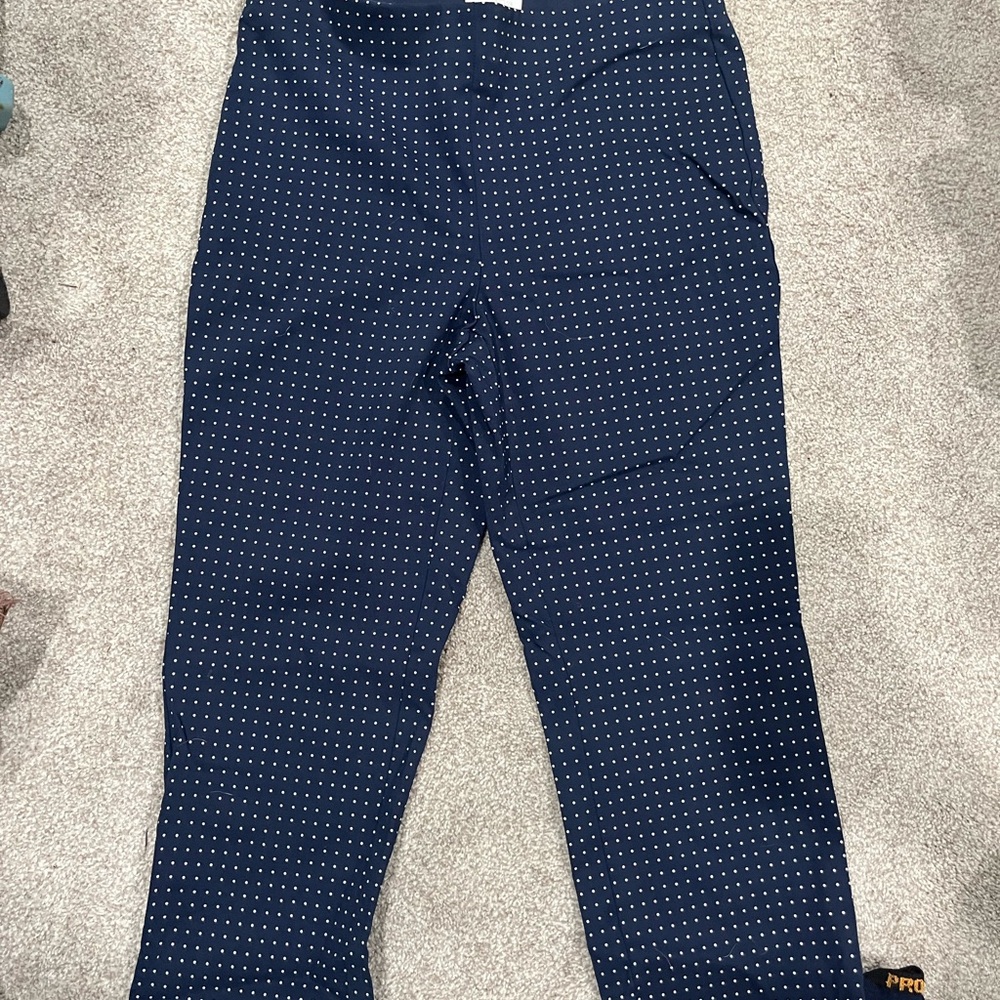 Charter Club Navy and White Dotted Pants
